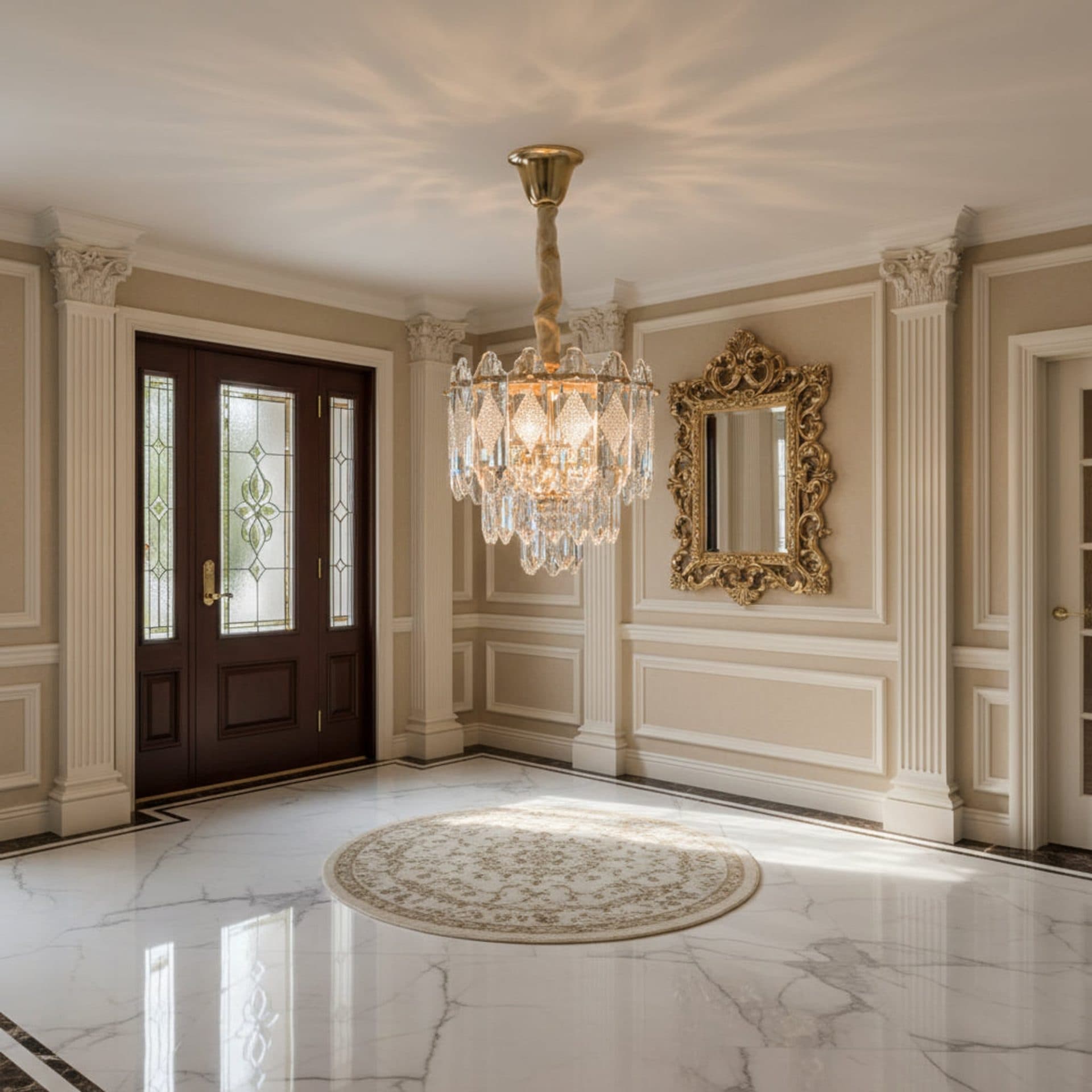 Candelabru Flippy Cristal VELVET Petito 3x E14 Auriu Inaltime Reglabila — imagine 4