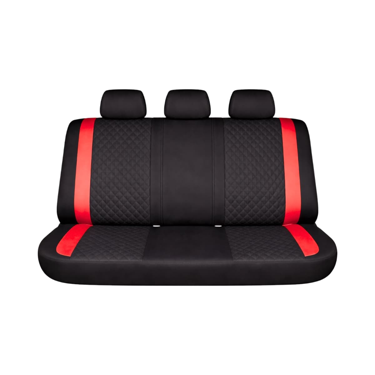 Set huse scaune auto Premium Diamond Racer, Negru/Rosu — imagine 3