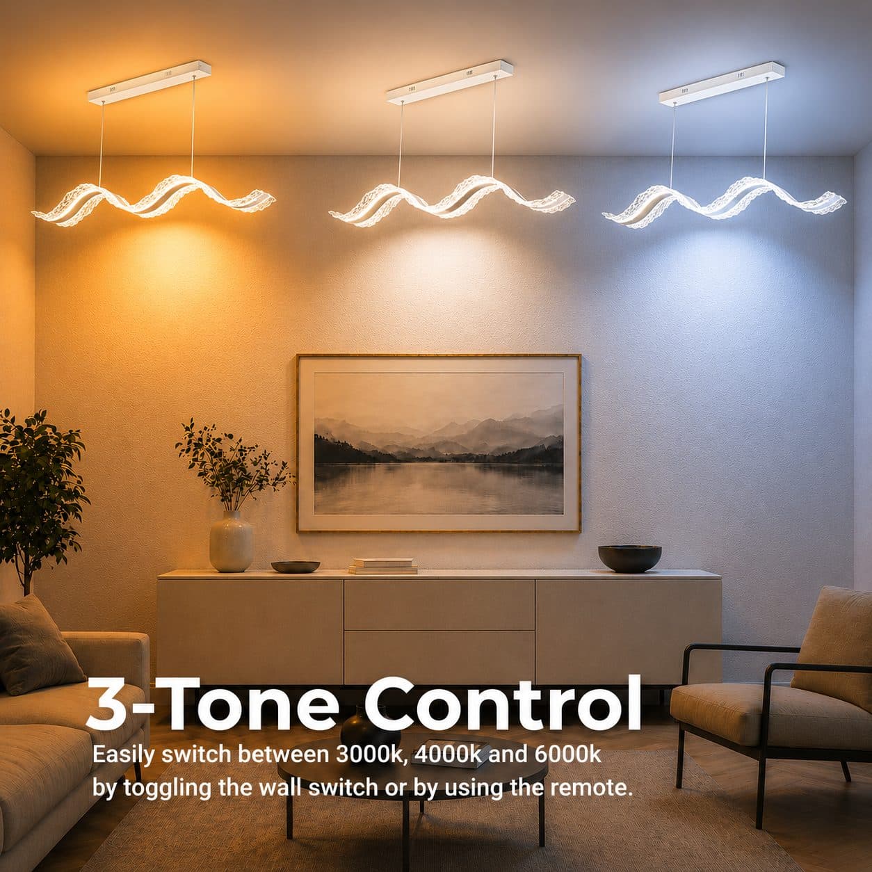 Lustra LED Suspendata Flippy AMI 63W Liniara Auriu — imagine 12