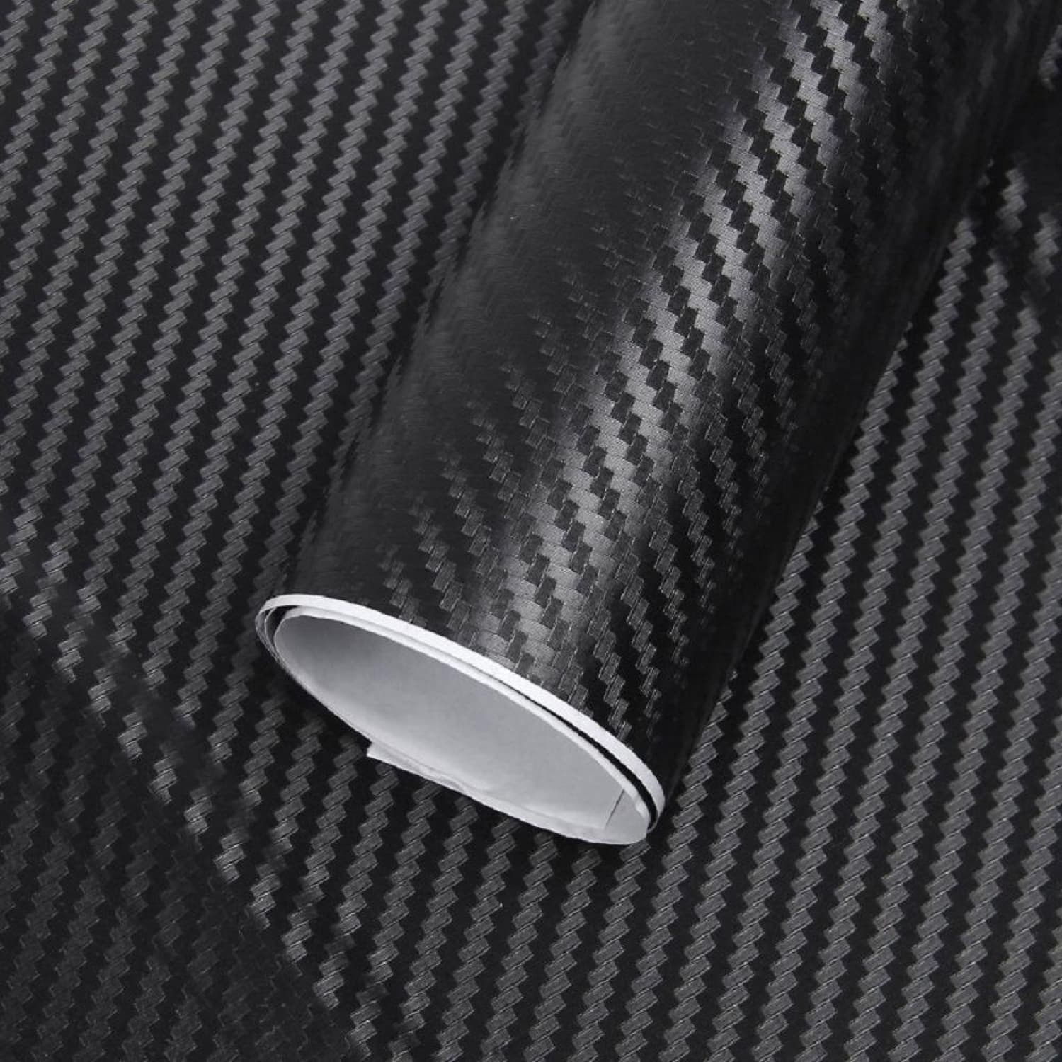 Folie colantare auto Carbon 3D, neagra, 28m x 1.27m — imagine 1