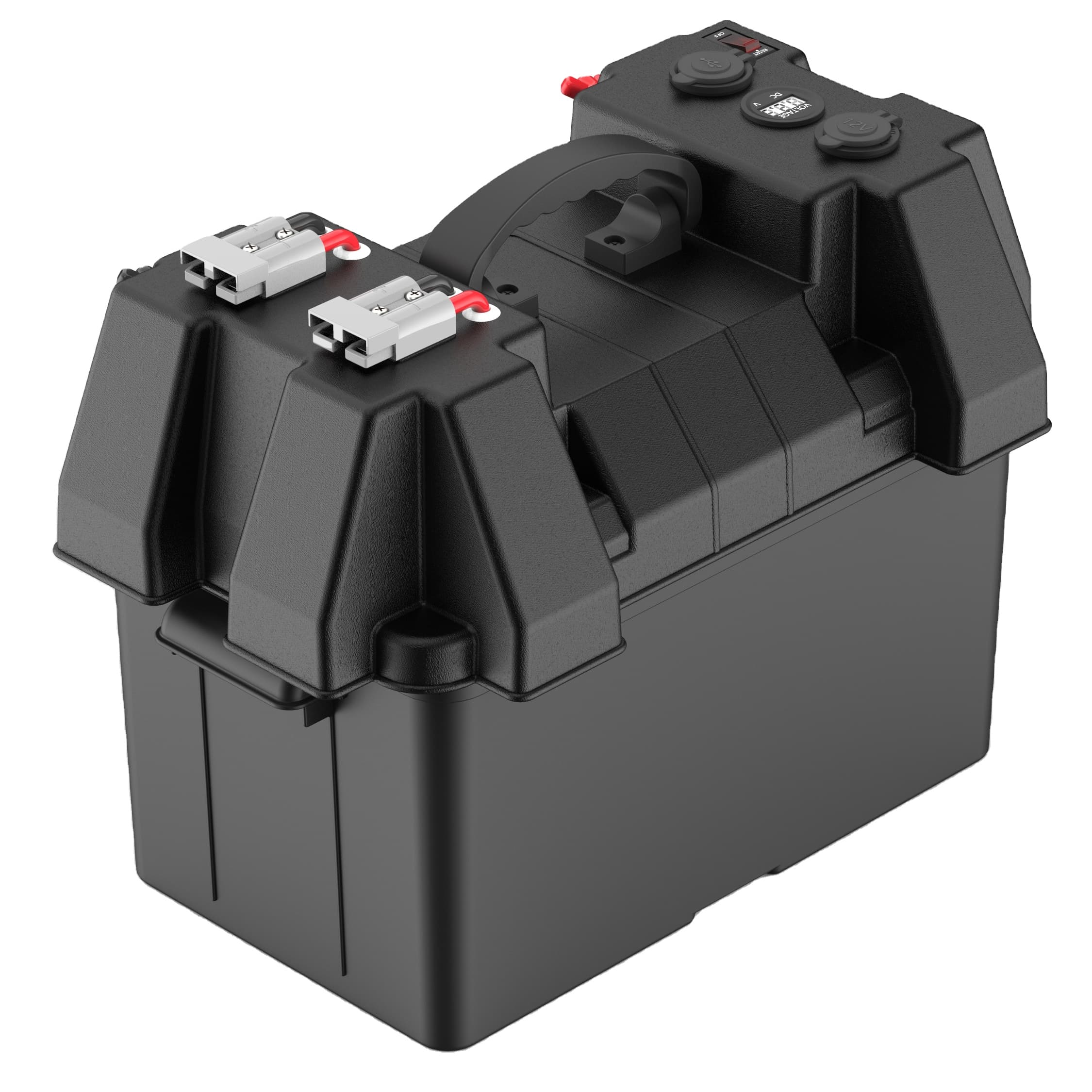 Cutie ermetica SMART pentru baterie auto cu voltmetru — imagine 7