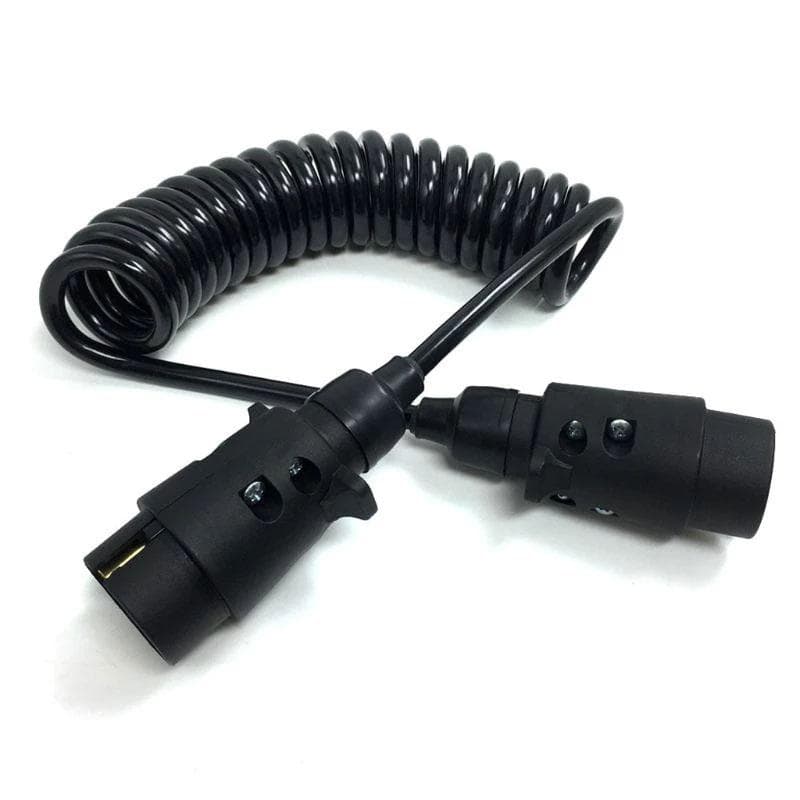 Cablu electric spiralat remorca 7 pini Tata/Tata 2.5m — imagine 2