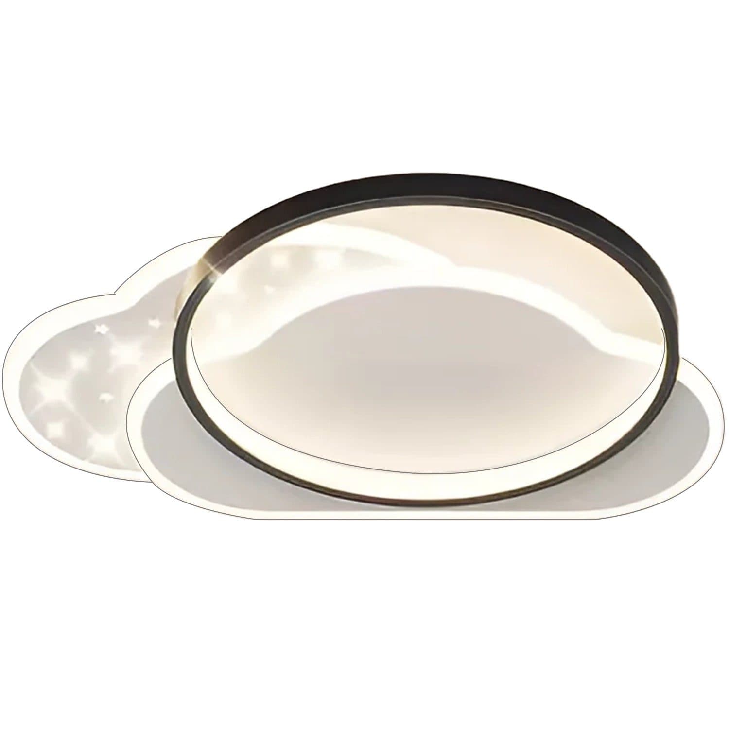 Lustra LED Flippy 71W cu telecomanda, Negru — imagine 3