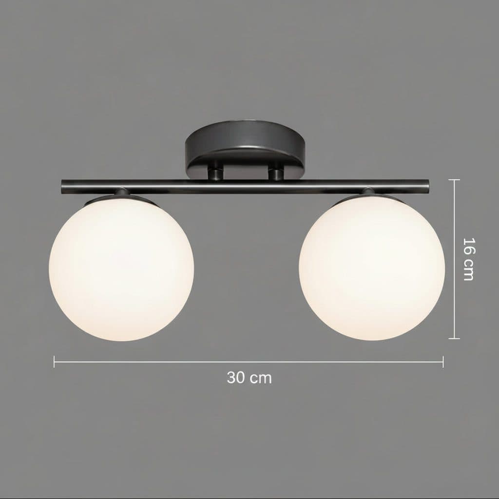 Lustra LED Flippy 30cm 2xG9 Negru — imagine 7