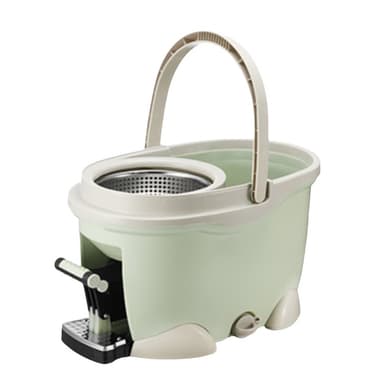Set galeata cu pedala si mop rotativ Flippy Verde Matcha