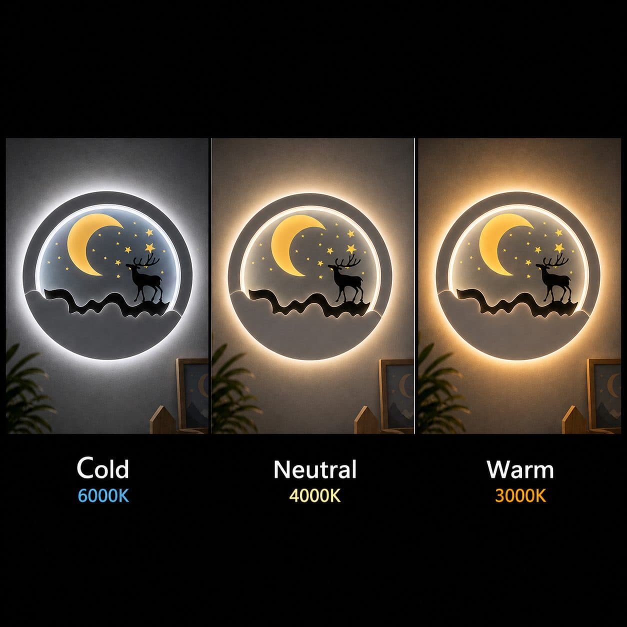 Aplica LED Flippy 44W Lumina Calda Neutra Rece Negru — imagine 10