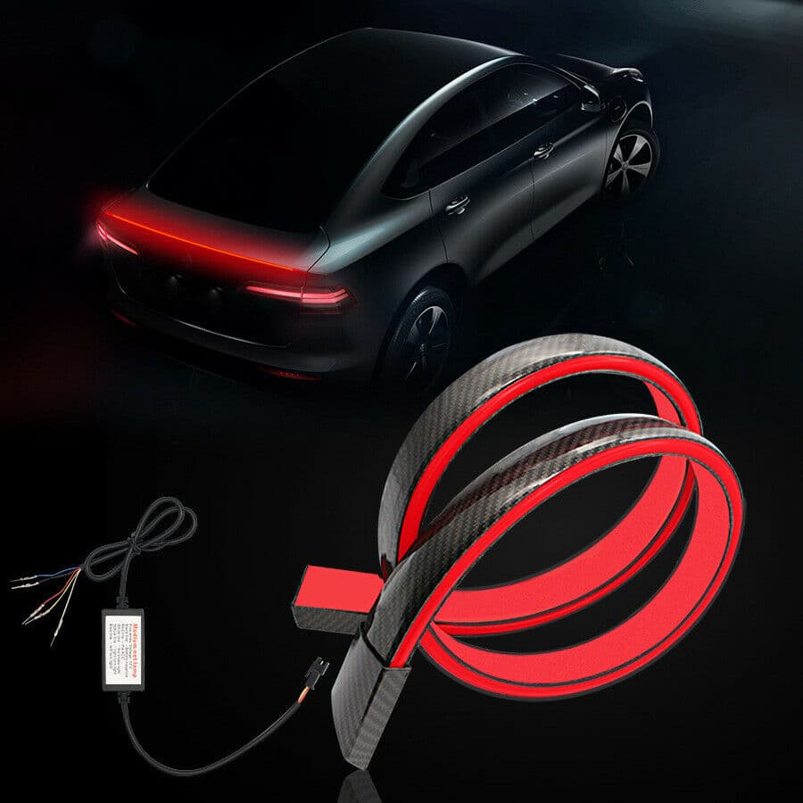 Lampa stop frana suplimentara LED 12V 120cm Carbon — imagine 4