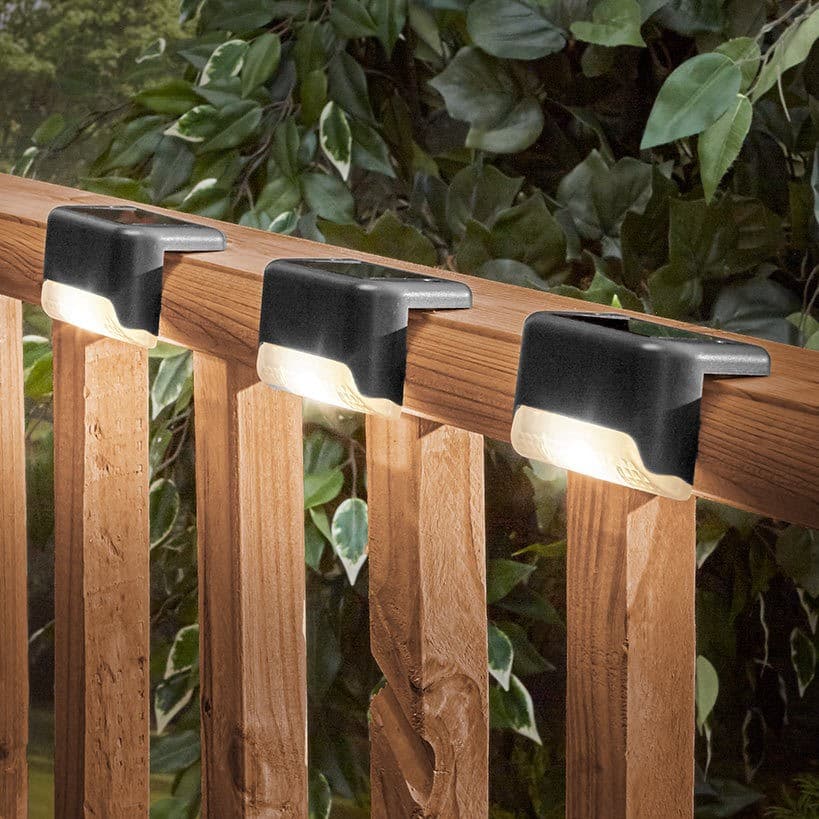 Set aplice solare Flippy LED pentru trepte si borduri, negru — imagine 4
