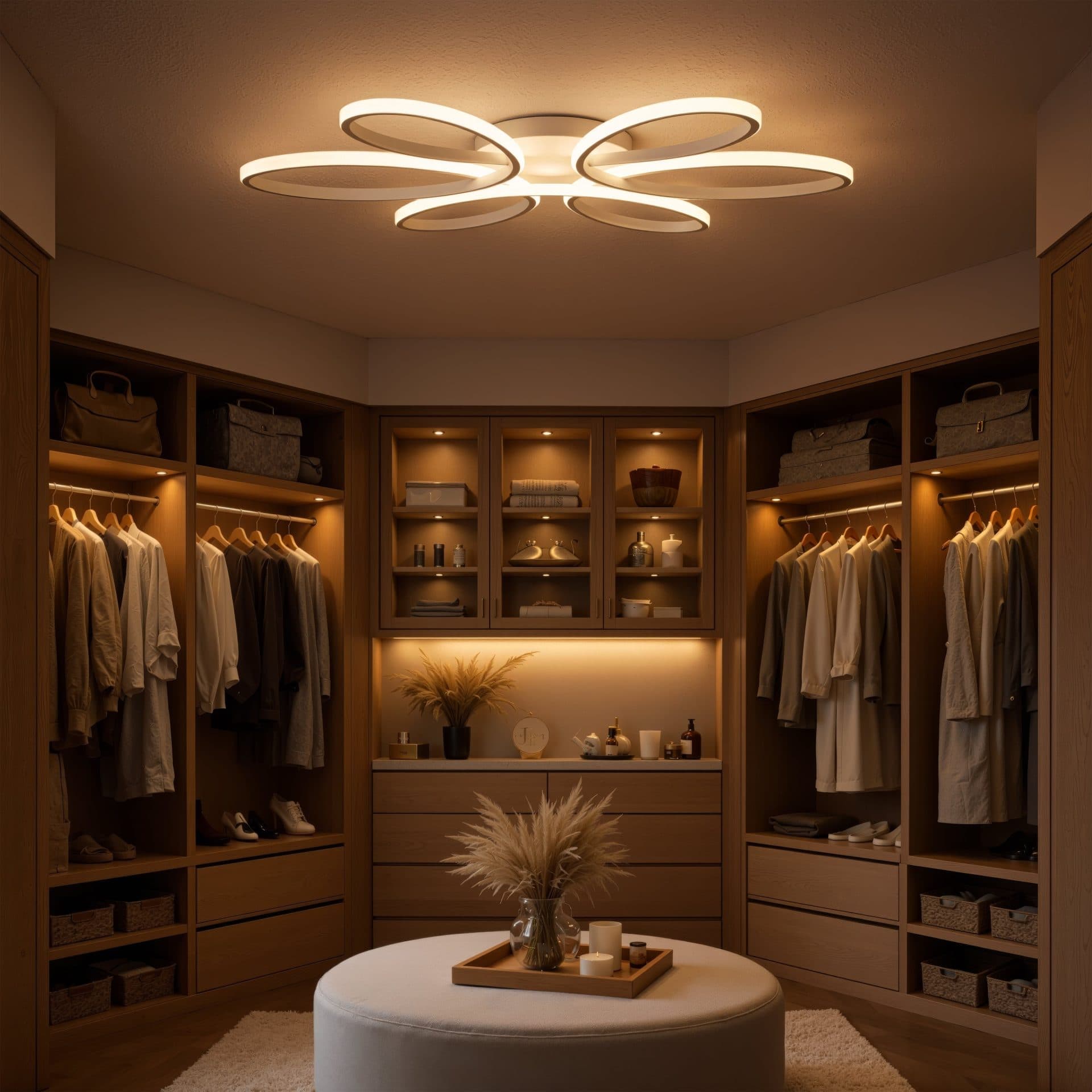 Plafoniera LED Flippy Design Floral 63W Alb — imagine 17