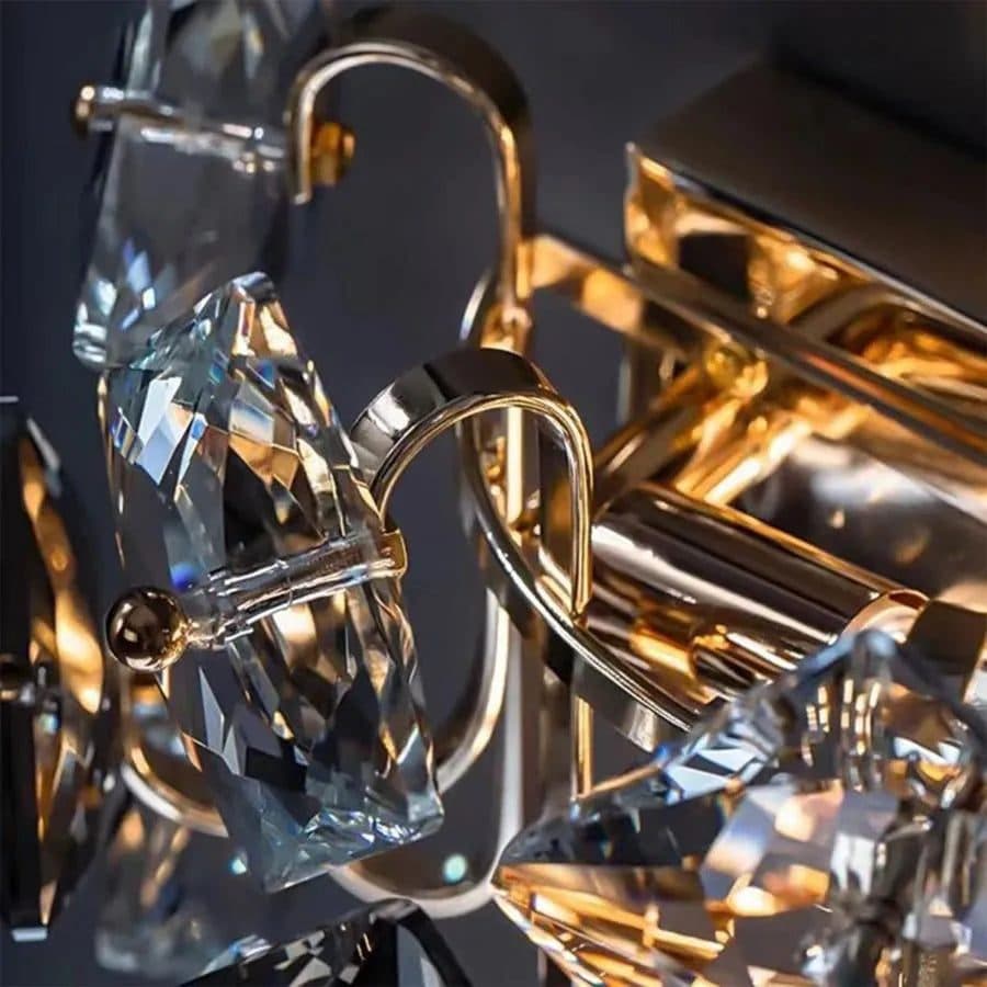 Aplica per perete Flippy Yasmina 2xE14, Metal si Cristal, Crom — imagine 8