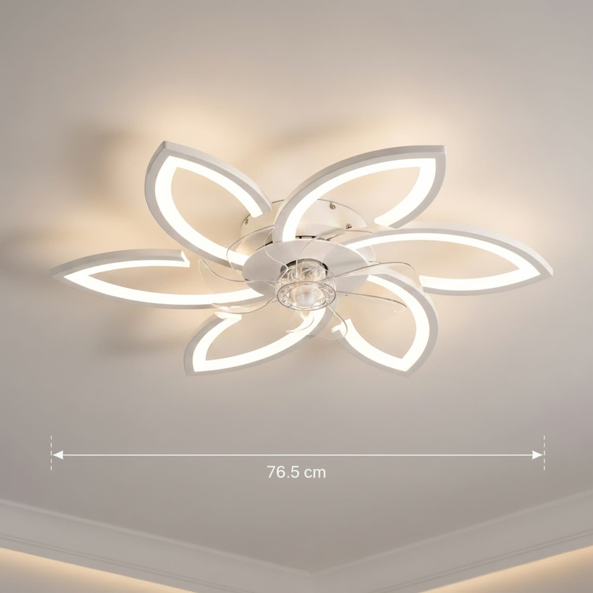 Lustra LED Ventilator Flippy 36W D76.5cm Telecomanda — imagine 4