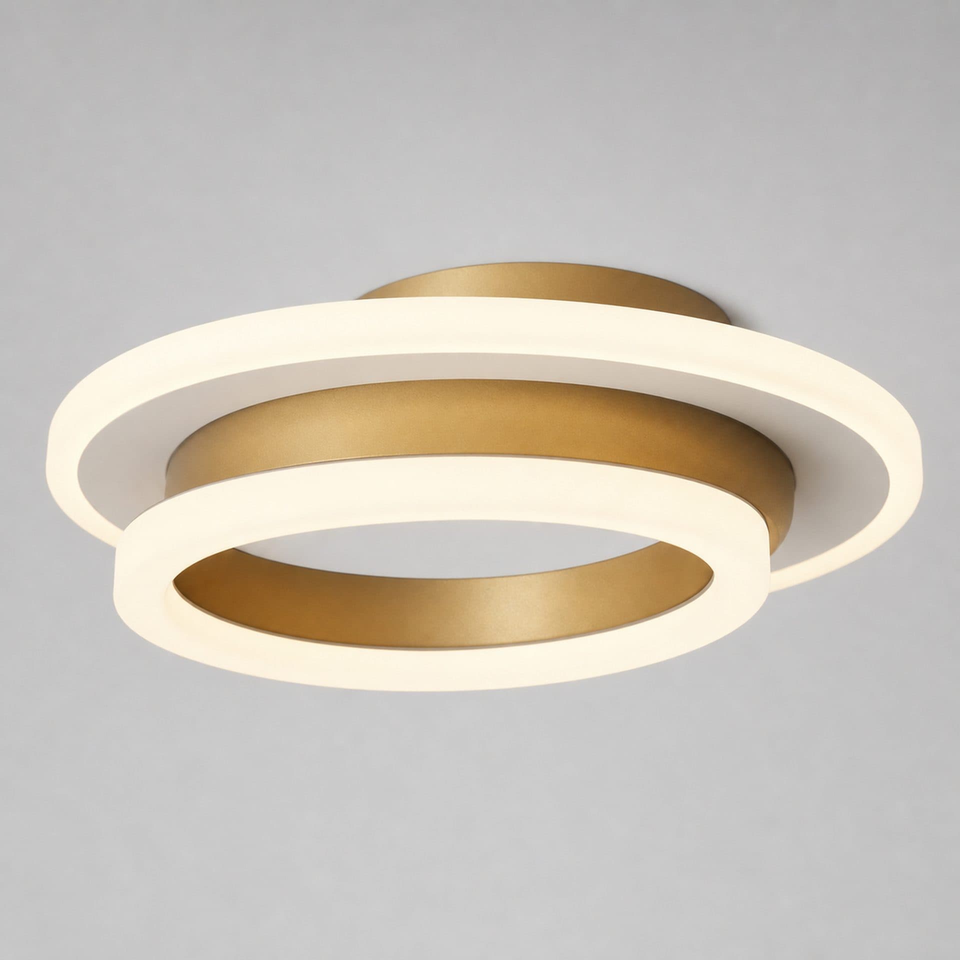 Lustra LED Rotunda 21W Flippy Alb Auriu — imagine 6
