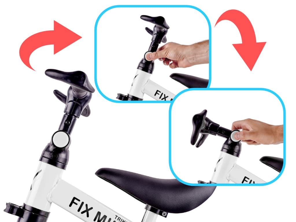 Triciclu TRIKE FIX MINI 3in1 adaptabila, culoare Alba — imagine 5