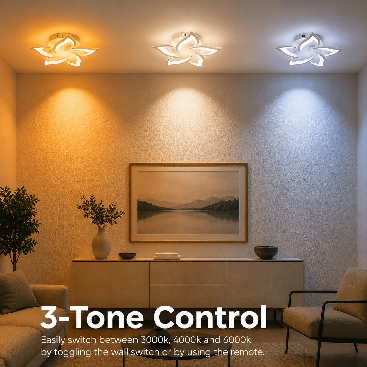 Lustra LED cu telecomanda Flippy LOTUS 54W — imagine 8