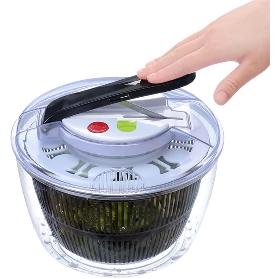 Uscator manual salata si verdeturi Flippy, plastic, 5L, negru — imagine 10
