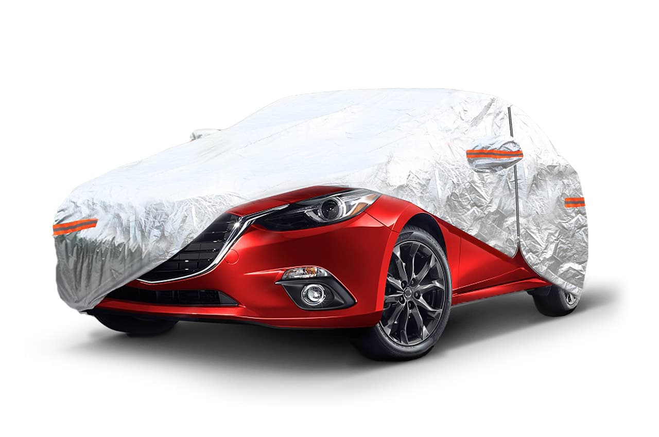 Prelata auto AMIO XL argintie — imagine 1