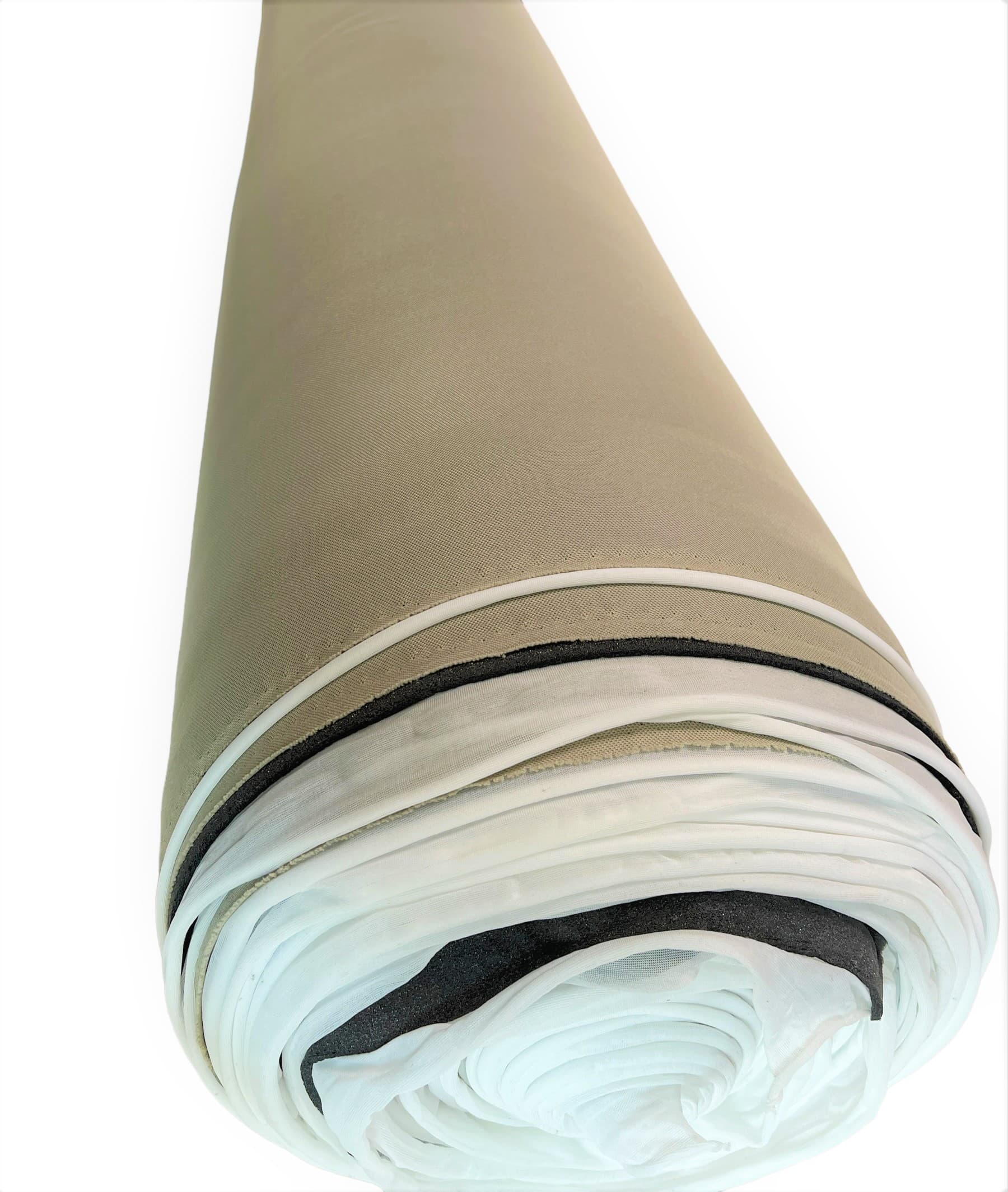 Material reconditionare plafon auto, textil cu spate buretat, Bej, 2m x 1.5m — imagine 3