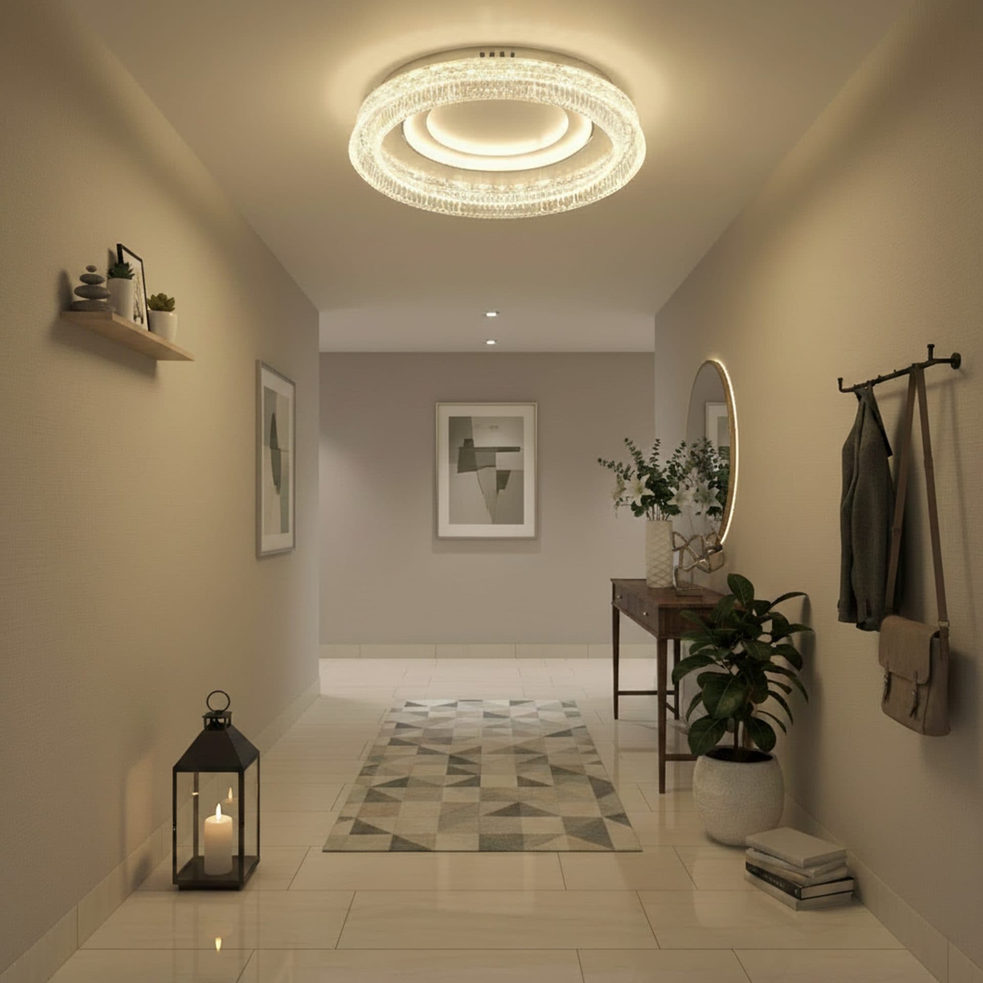 Lustra LED Flippy WON Nobile 67W Diametru 30cm Lumina Calda Neutra Rece Alb — imagine 1