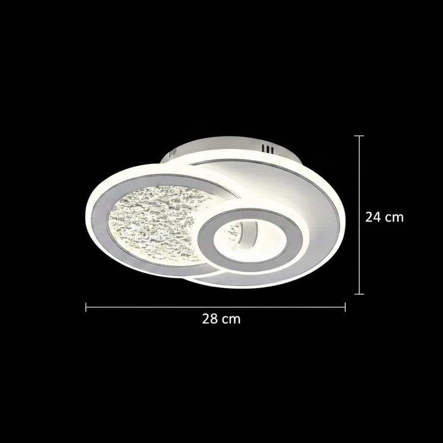 Lustra LED Flippy KOMPACTO 47W 3 Cercuri Alb — imagine 3