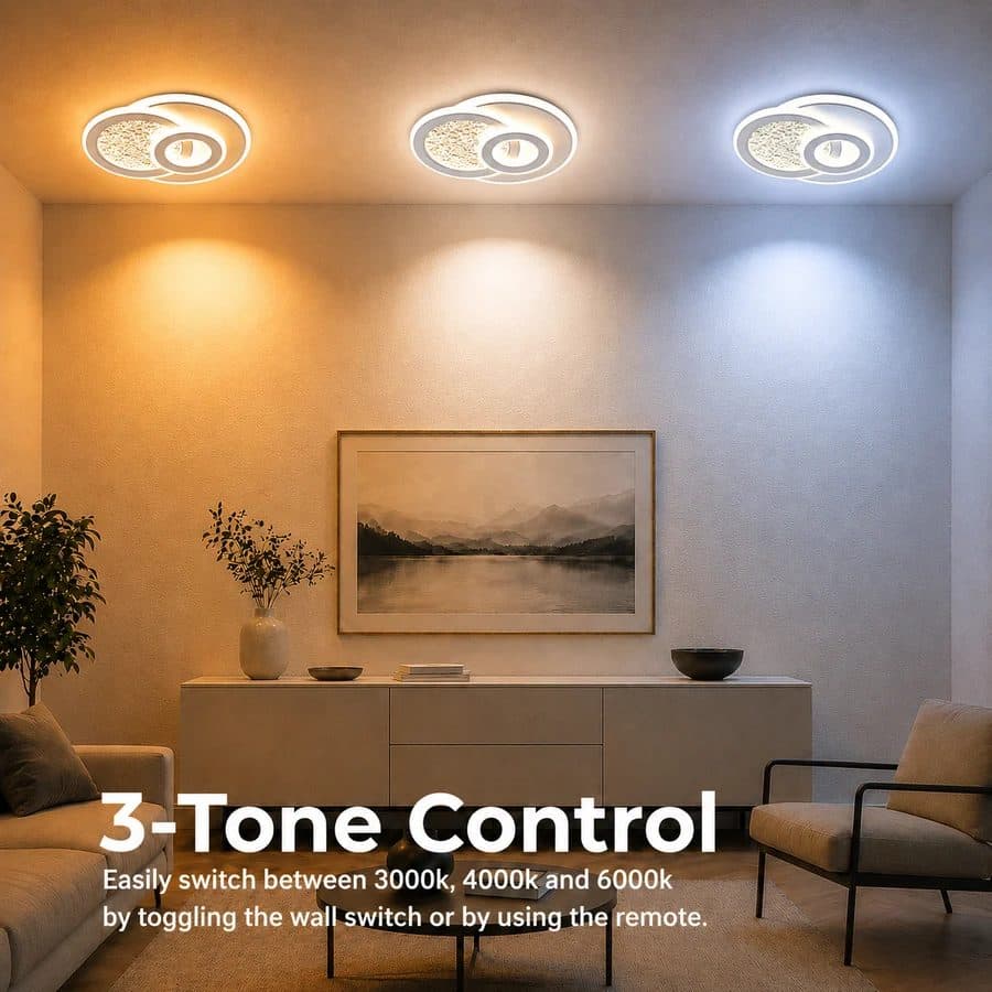 Lustra LED Flippy KOMPACTO 47W 3 Cercuri Alb — imagine 5