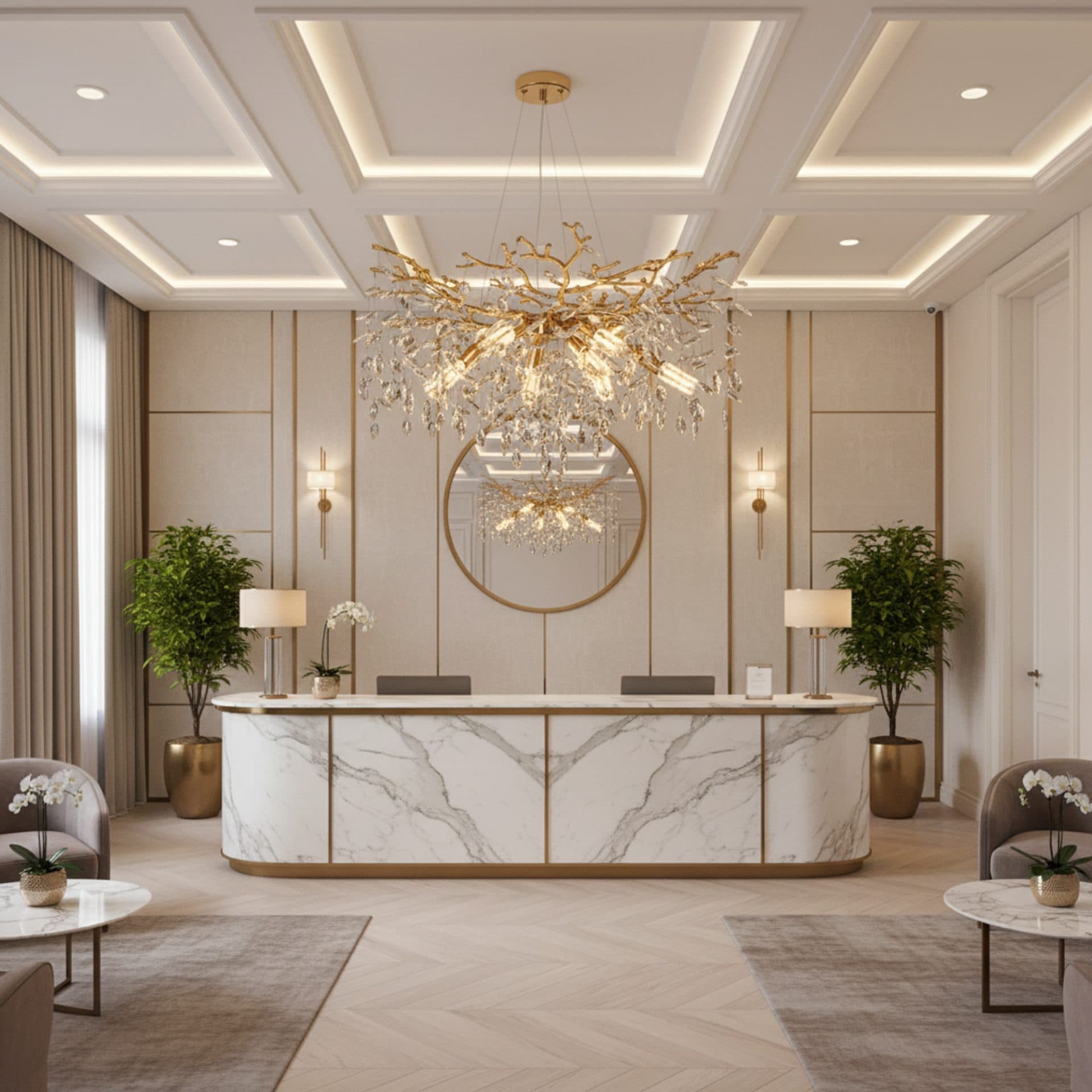 Candelabru Flippy Cristal LEAF Regalis Auriu 10x E14 — imagine 3