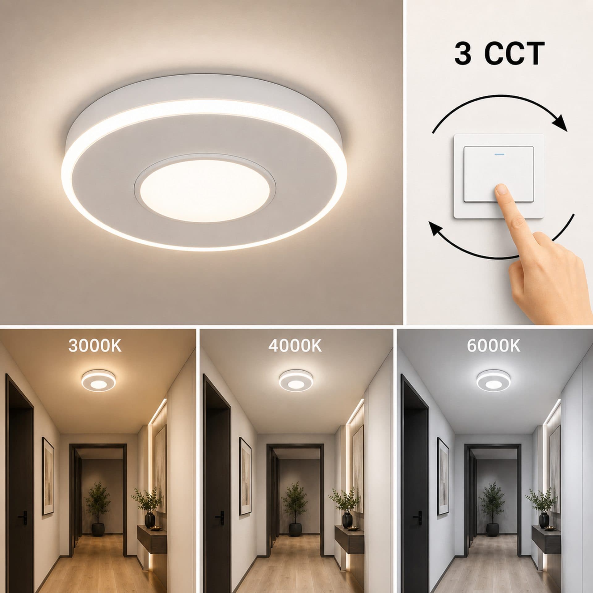 Lustra LED Flippy 33W Diametru 22cm — imagine 11