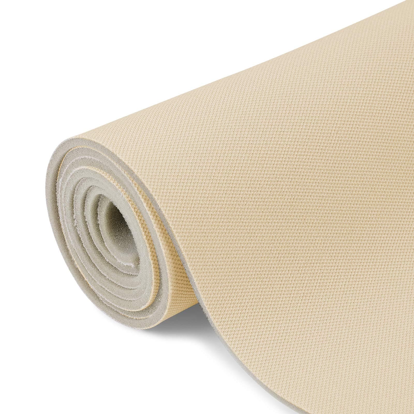 Material reconditionare plafon auto, textil cu spate buretat, Bej, 2m x 1.5m — imagine 4