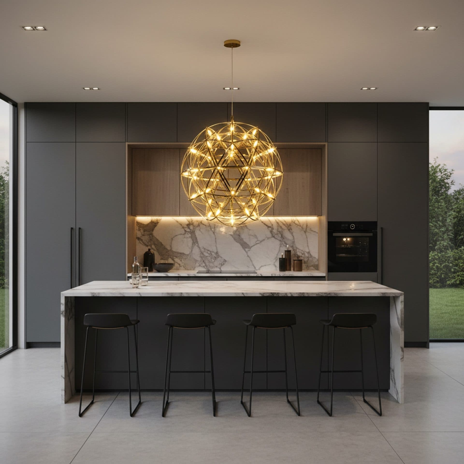 Candelabru LED WELD Nobile 18W Lumina Calda 3000K Crom Lucios — imagine 2