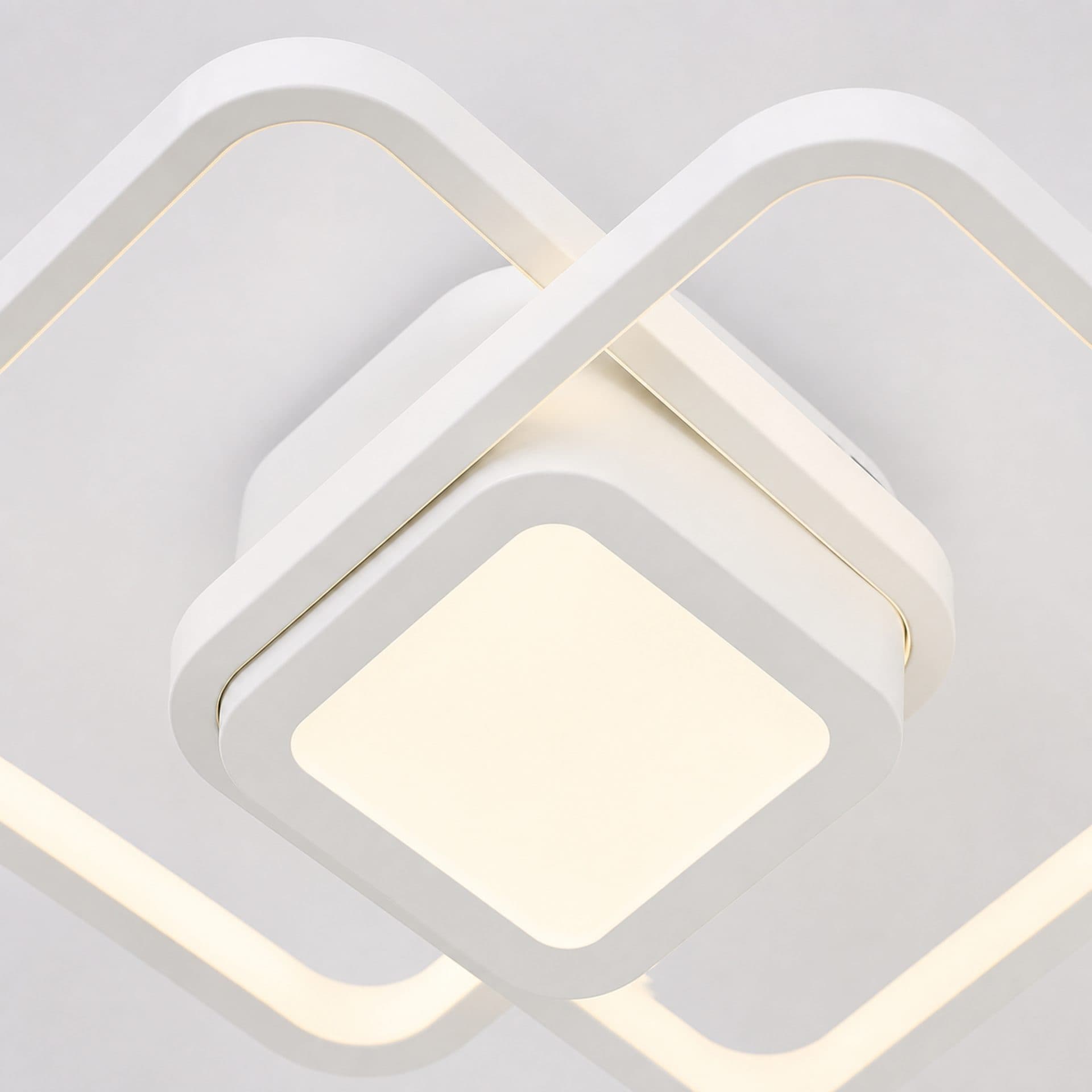 Lustra LED DUOFORM Flippy, 21W, design geometric, alb — imagine 3