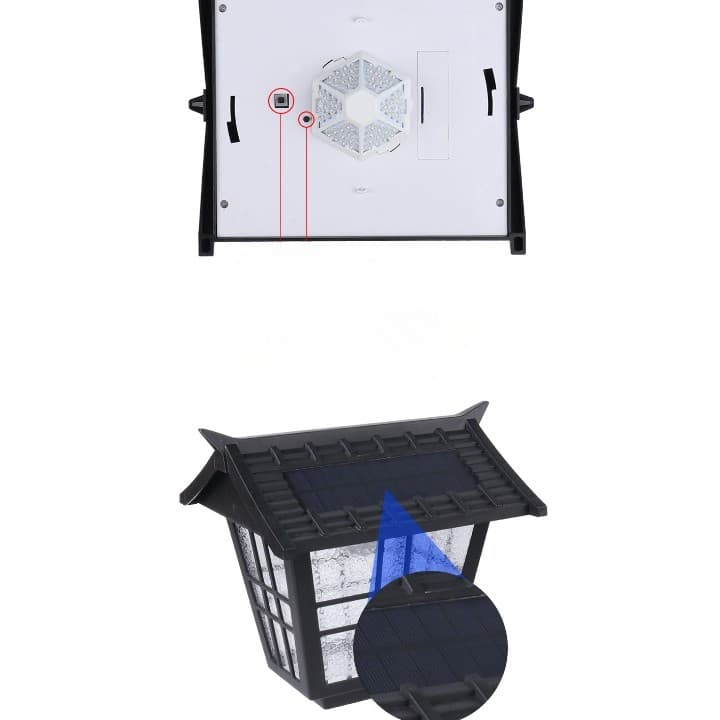 Lampa solara de tip stalp Flippy, Alb Rece — imagine 4