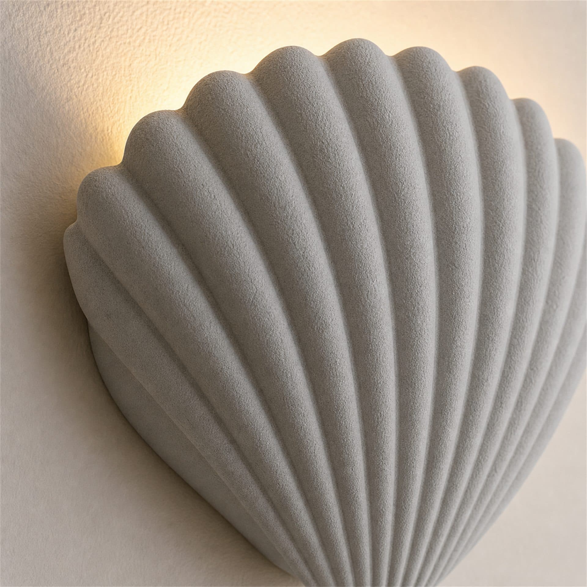 Aplica LED Decorativa Flippy CONCHA Gri 30x35cm Soclu E27 — imagine 10