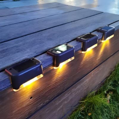 Set aplice solare Flippy LED pentru trepte si borduri, negru — imagine 5