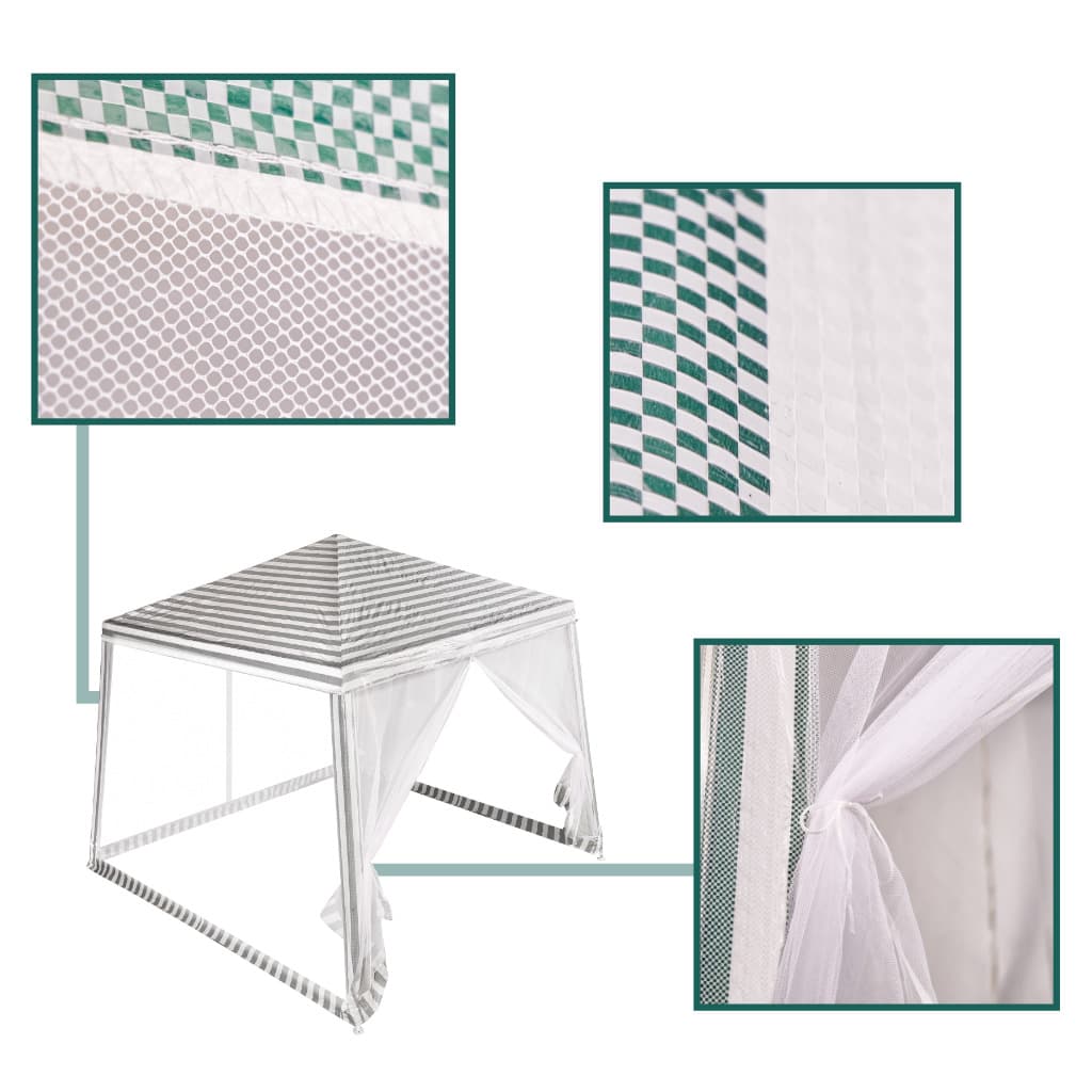 Pavilion de gradina cu plasa de tantari 3x3m — imagine 5