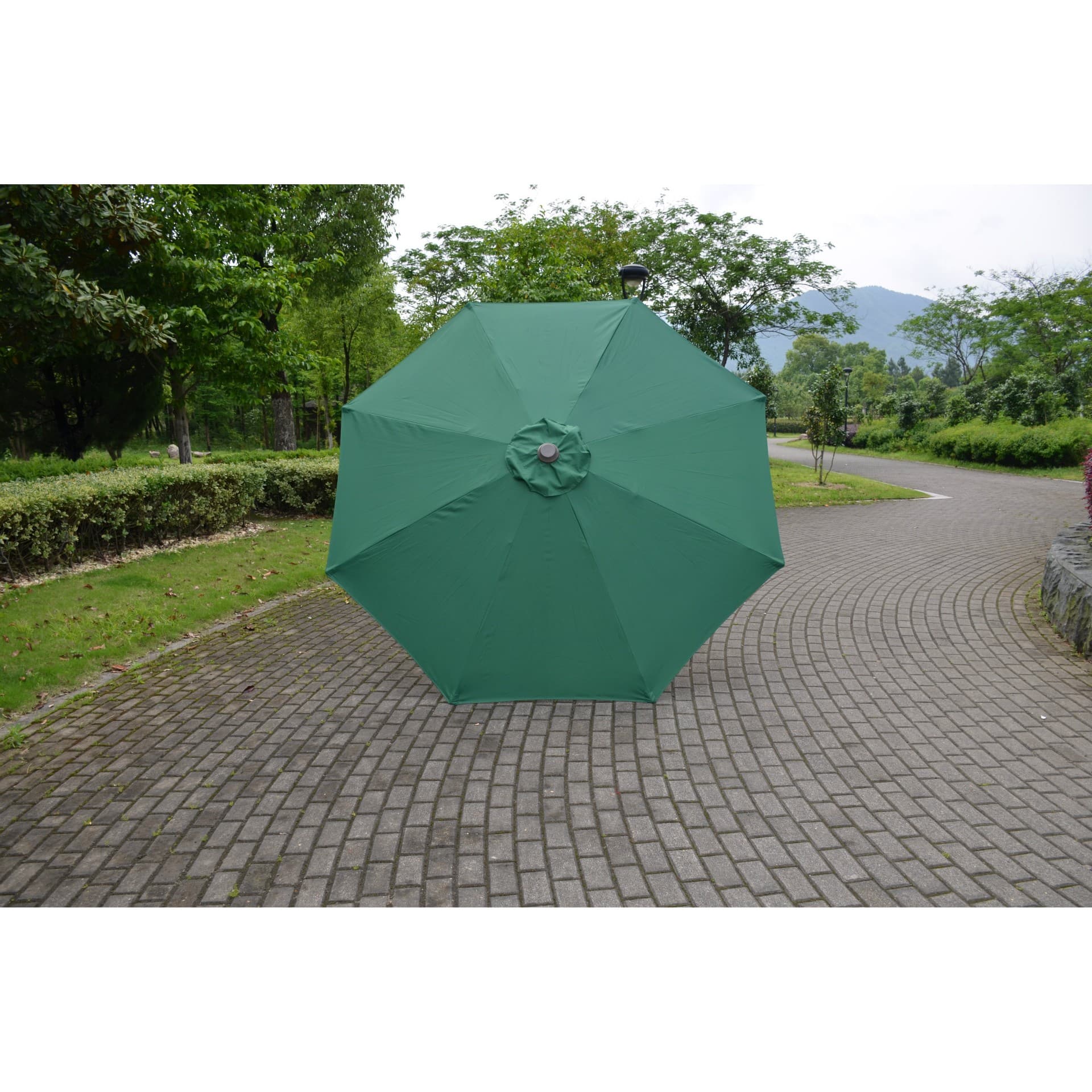 Umbrela de soare rotunda Flippy, 2.70 m, verde — imagine 2