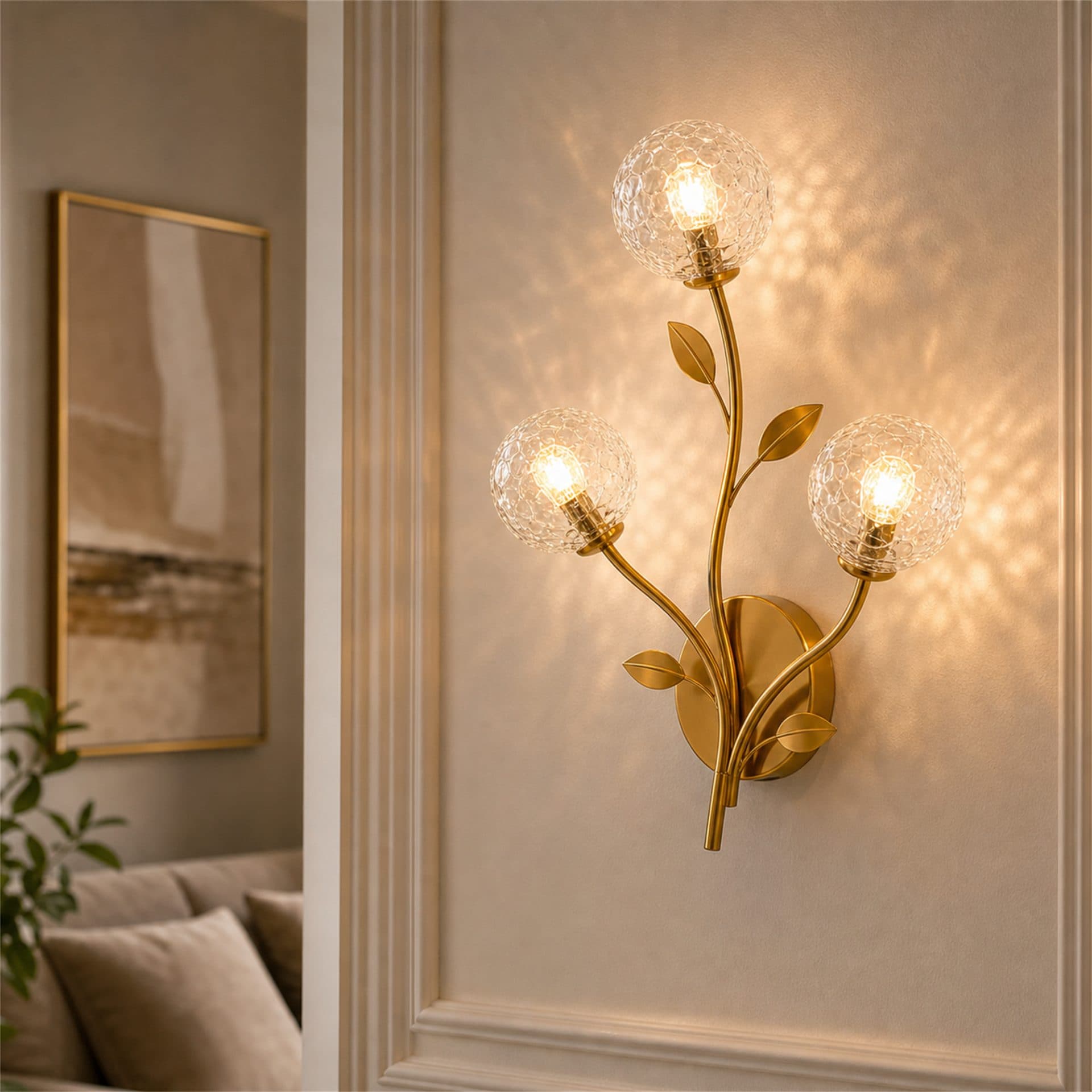 Aplica de perete Flippy LED Decorativa ELEKTRA 3xG9 Auriu — imagine 11