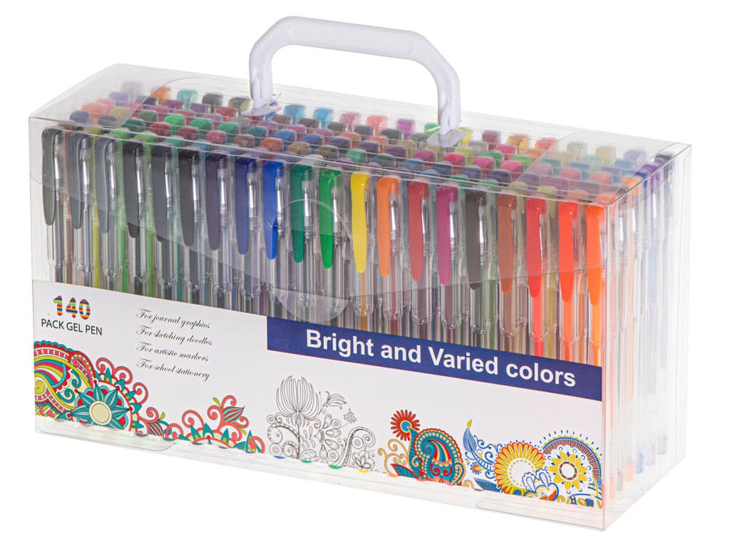 Set de pixuri cu gel multicolor cu sclipici (glitter) — imagine 9