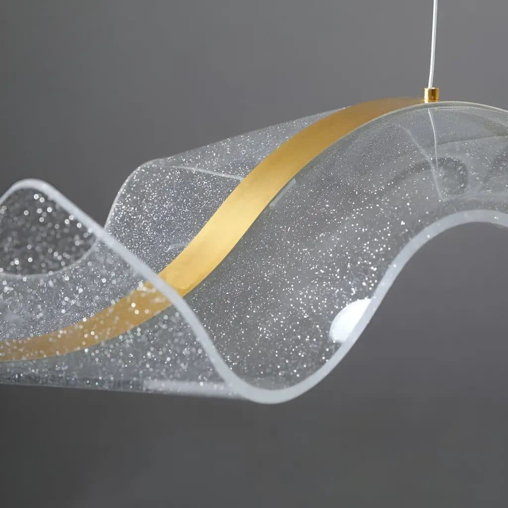 Lustra LED Suspendata Flippy Liniara Auriu 63W Inaltime Reglabila — imagine 8