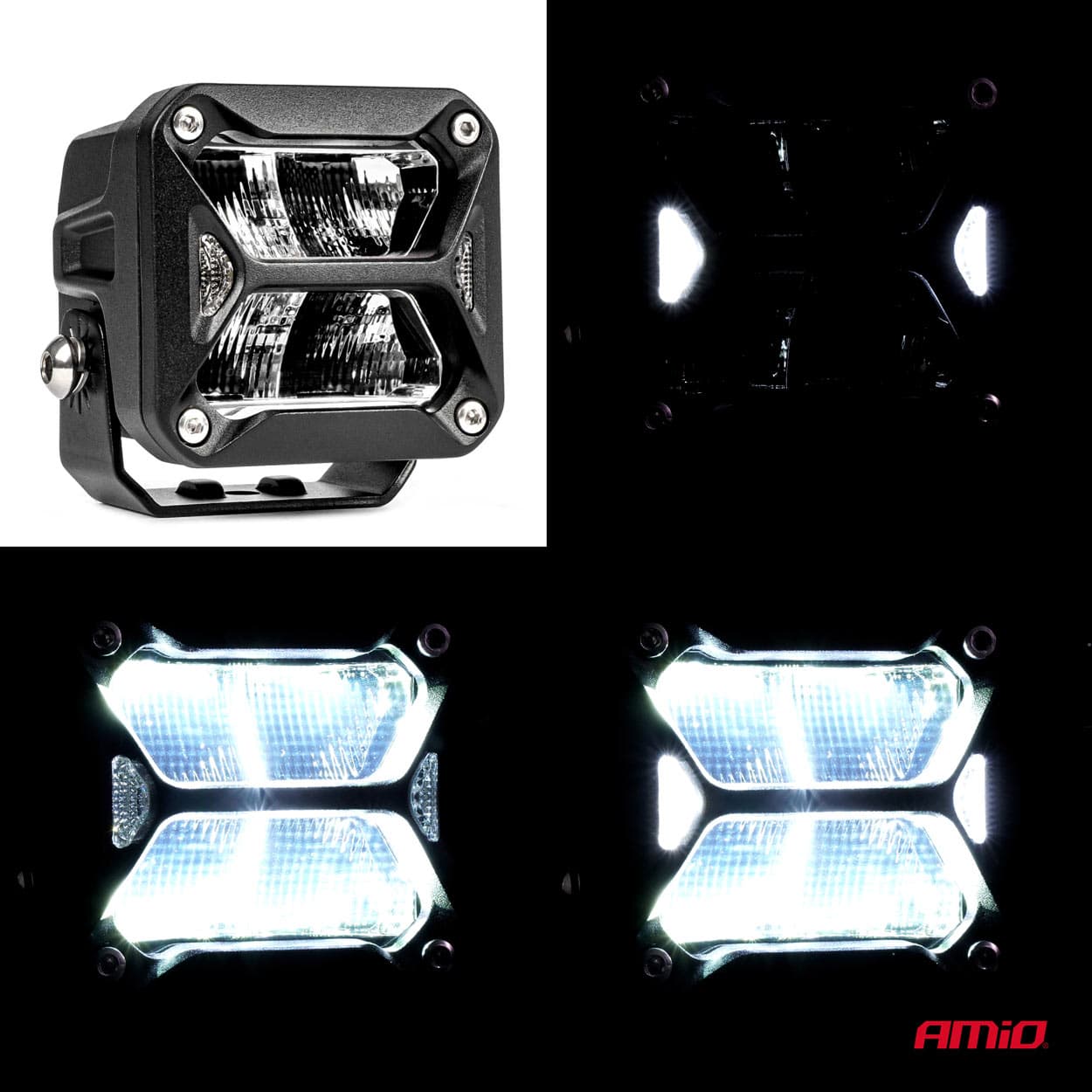 Proiector LED PRO SERIES AMIO pentru Off-Road ATV SSV 18W — imagine 7