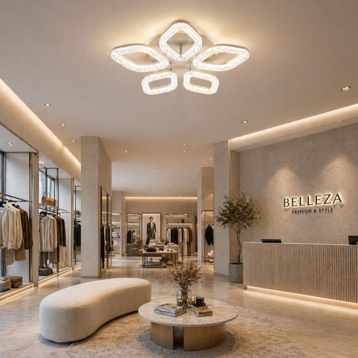 Lustra LED Flippy 67W Auriu Dimabila — imagine 2