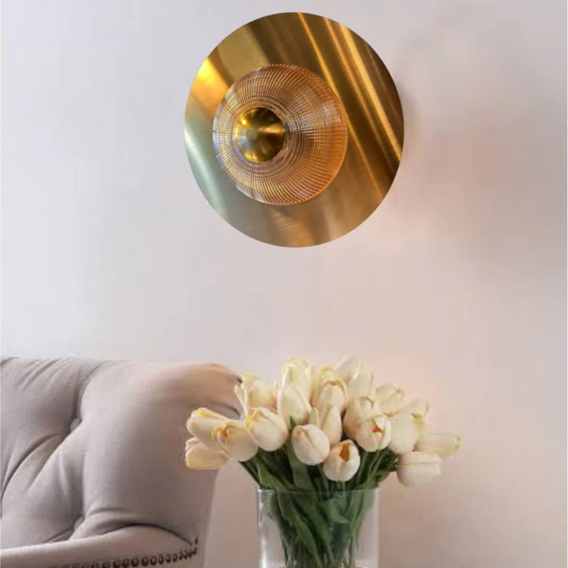 Aplica LED Decorativa Flippy Lumina Rece Neutra Calda Auriu — imagine 4