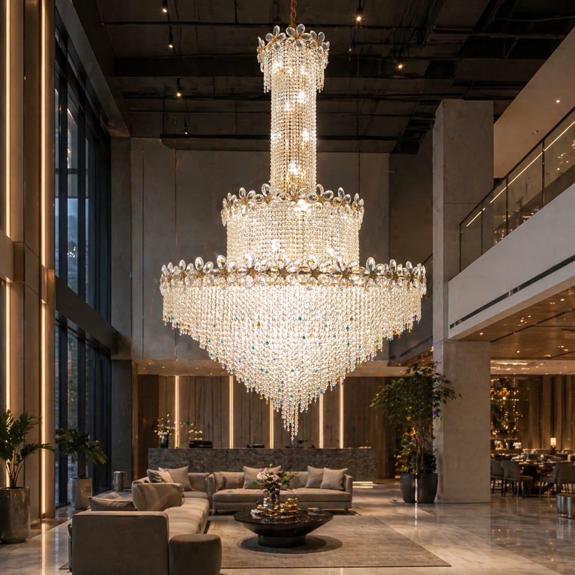 Candelabru Cristal Flippy BLOSSSOM Supremo 48x E14 Auriu — imagine 2