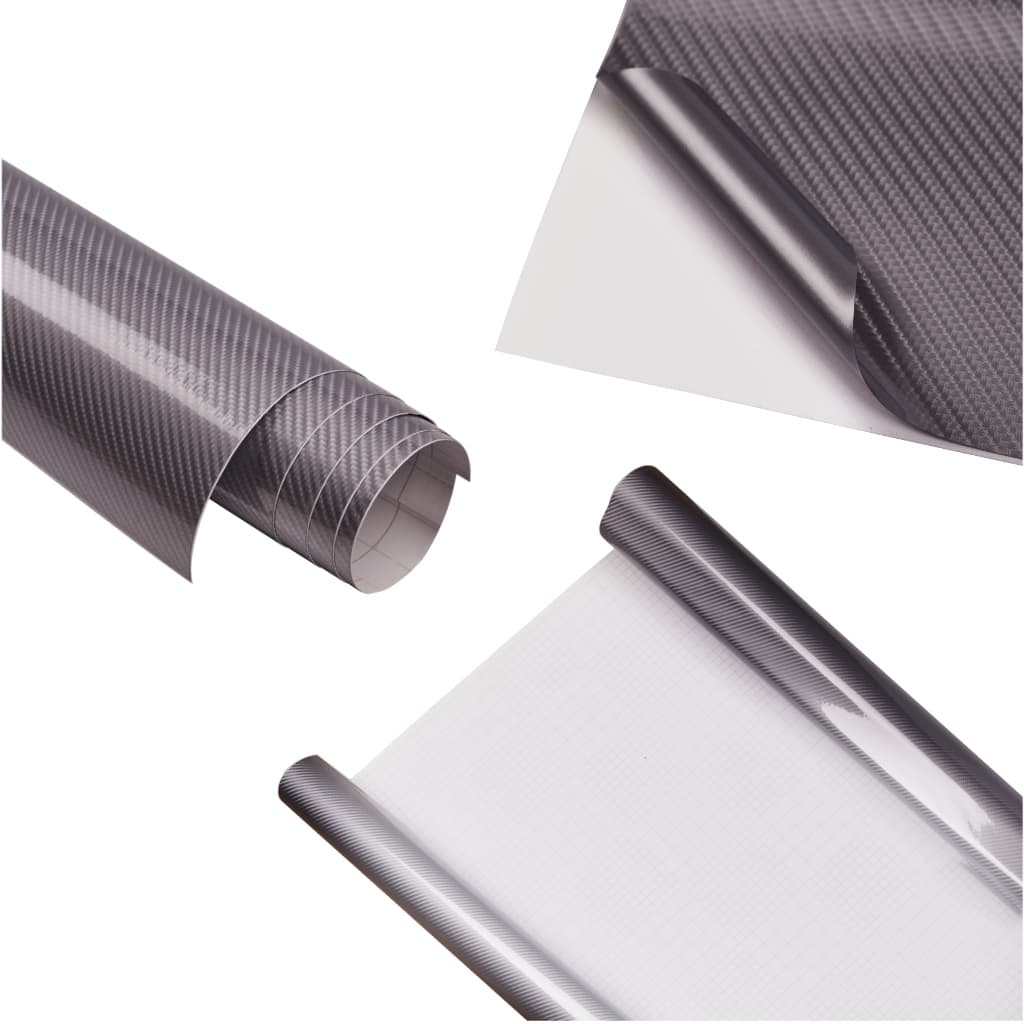 Folie colantare auto Carbon 5D Lacuit Argintiu — imagine 2