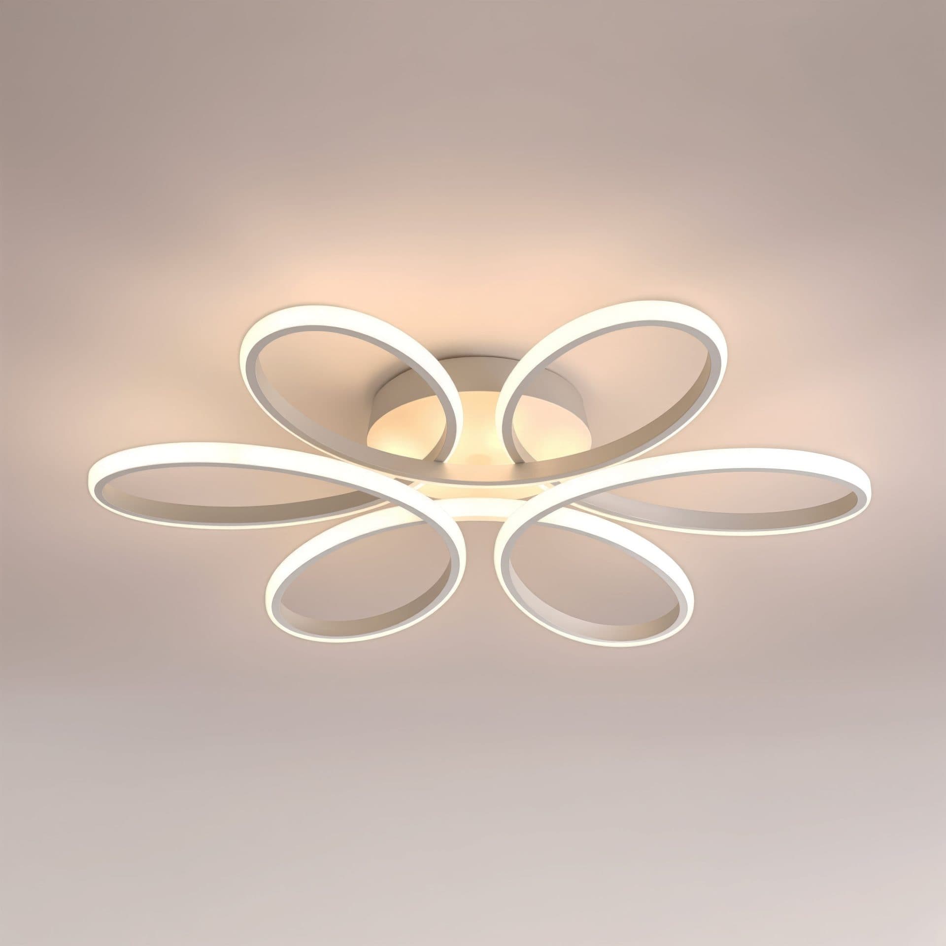 Plafoniera LED Flippy Design Floral 63W Alb — imagine 8