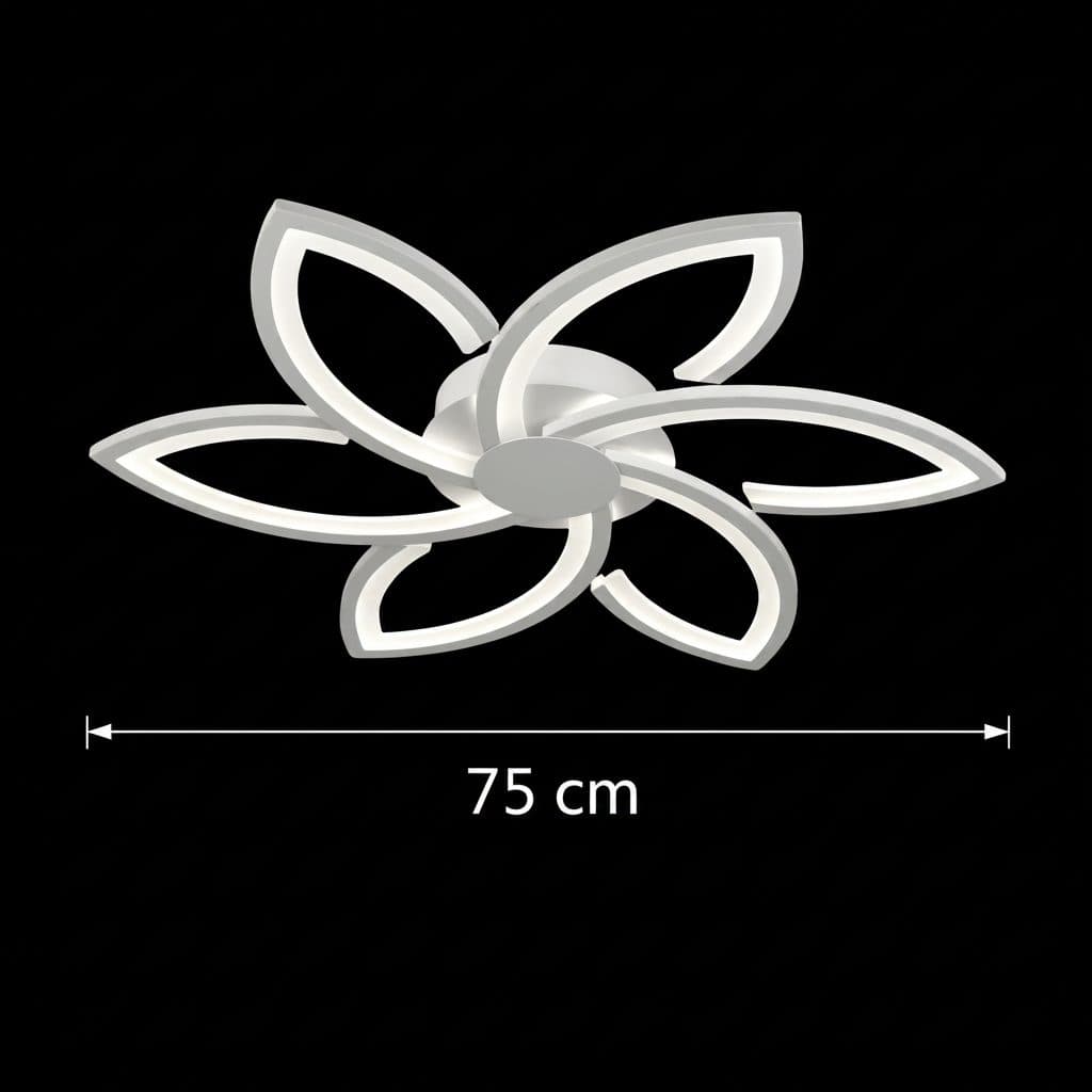 Lustra LED Flippy Floral cu telecomanda si cristal — imagine 5