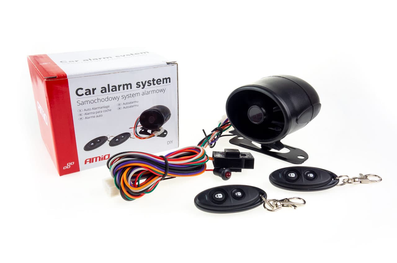 Sistem Alarma Auto Mini cu Două Telecomenzi AMIO — imagine 2
