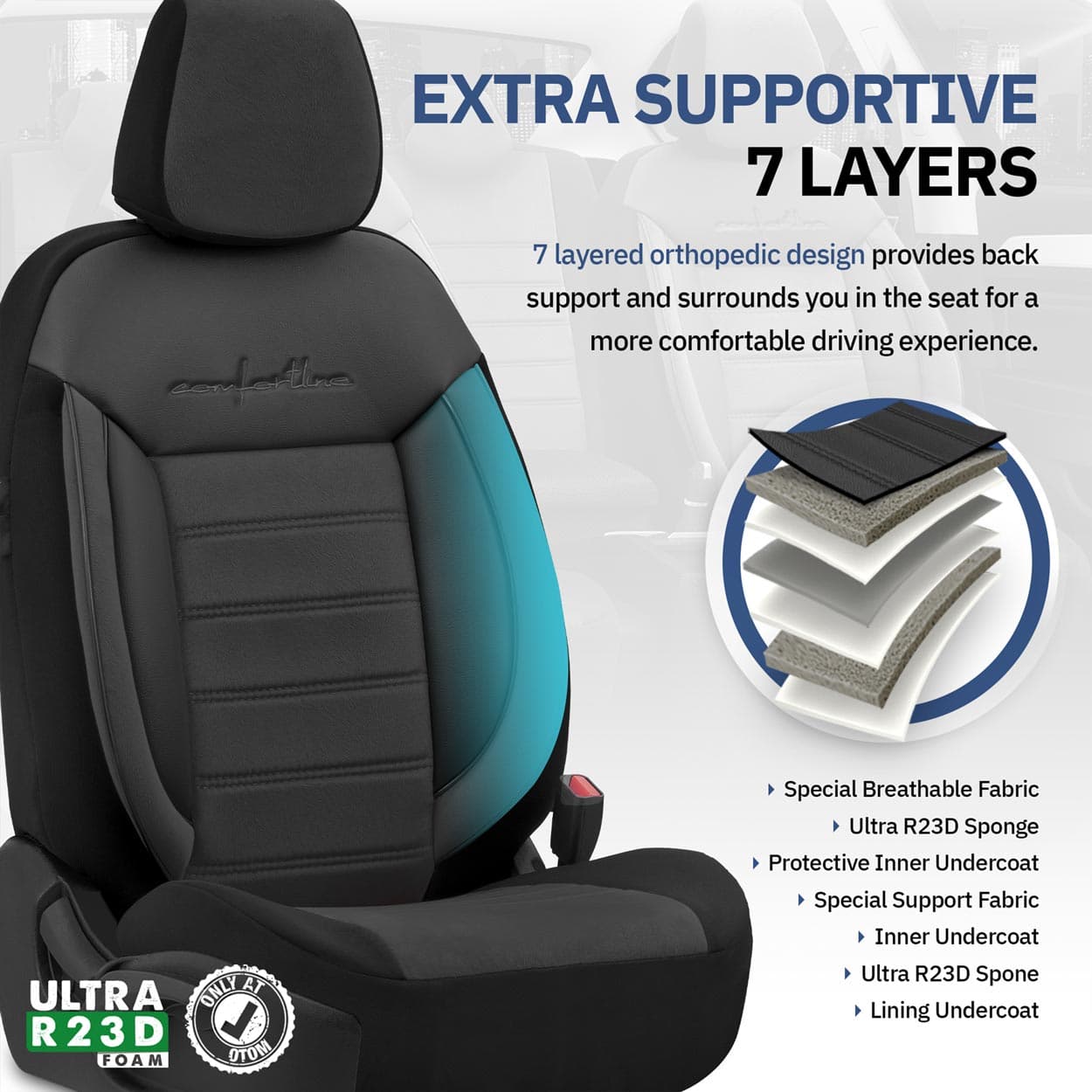 Set huse scaun auto OTOM PREMIUM Universale nefractionate COMFORTLINE 209 — imagine 6