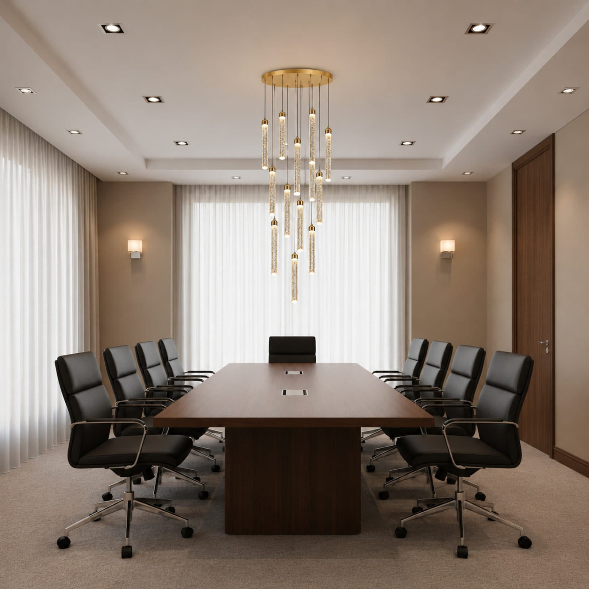 Candelabru Flippy Cristal LED cu Telecomanda, Suspendat, 36W, Diametru 40cm — imagine 7