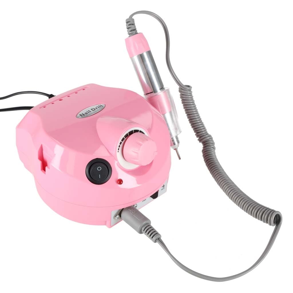 Masina electrica de slefuit unghiile, 65W, roz — imagine 2
