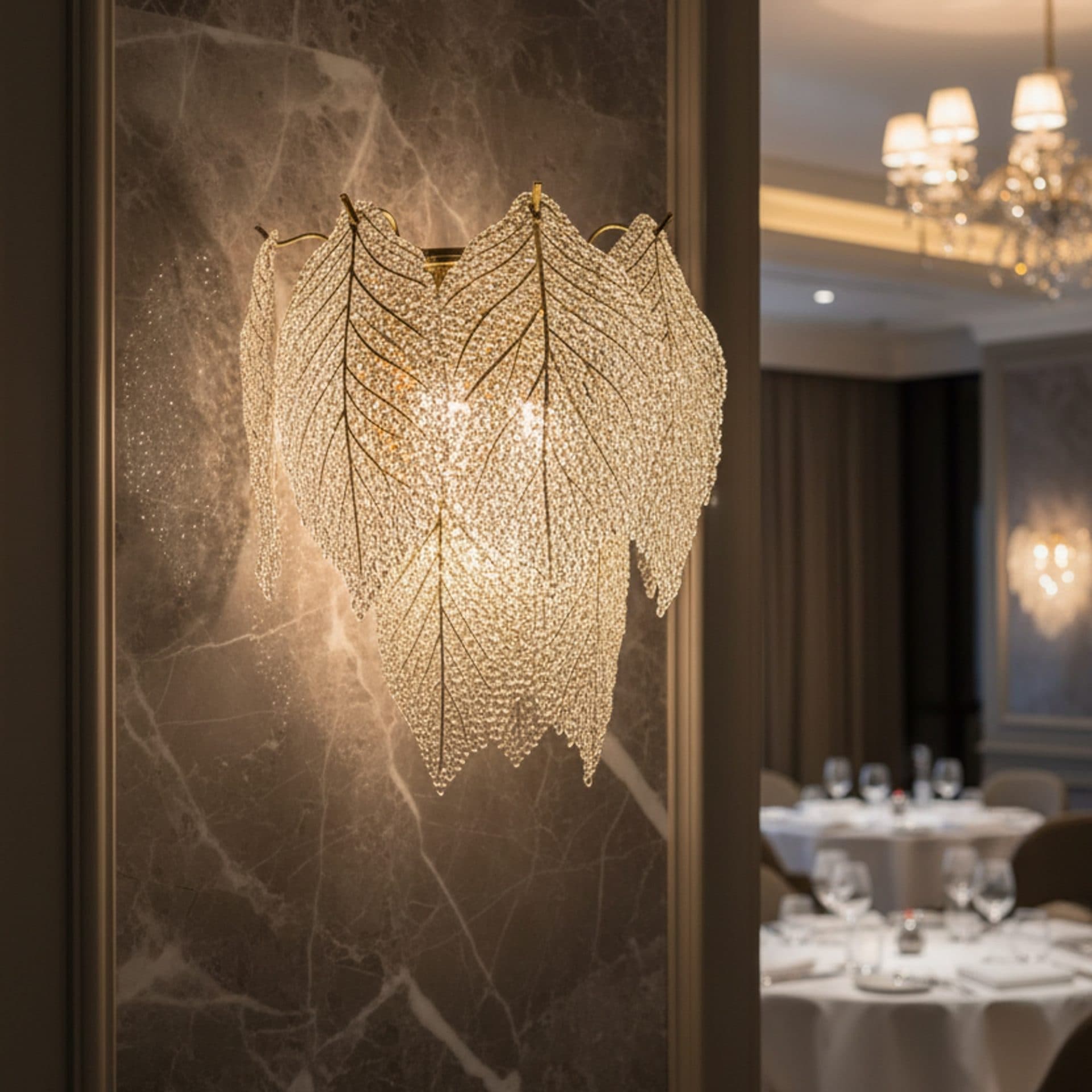 Aplica Cristal Flippy LACE, Auriu Lucios, 3x E14 — imagine 1