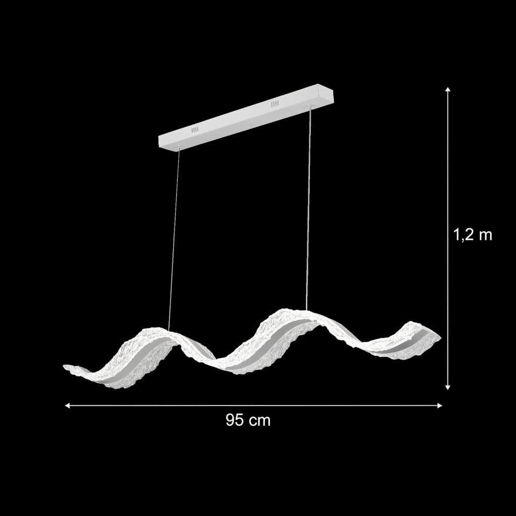 Lustra LED Suspendata Flippy AMI 63W Liniara Auriu — imagine 11